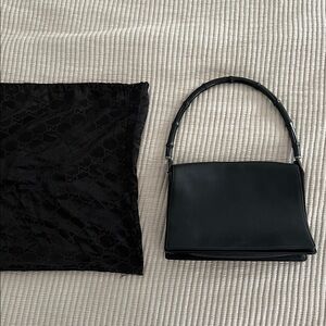 Gucci Black Leather Shoulder Bag